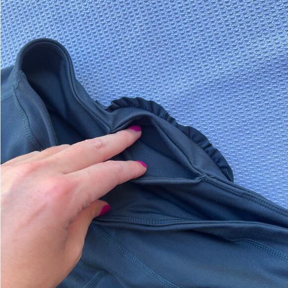 Free People FP Movement Stay Centered Capri Yoga Leggings Deep Dive Sz L $78 - Picture 12 of 15